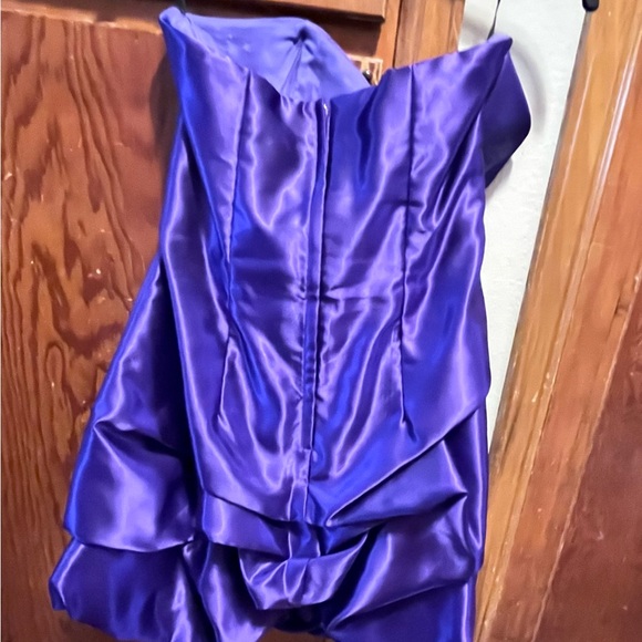 Jessica McClintock purple  Strapless Dress - Picture 4 of 9